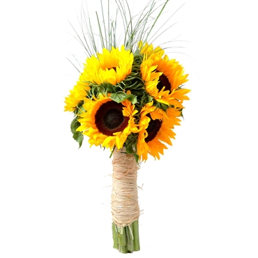 Ziedu veikals. Košais saulespuķu pušķis noteikti iepriecinās ziedu saņēmēju.
Pušķī 7 saulespuķes un dekoratīvi zaļumi.