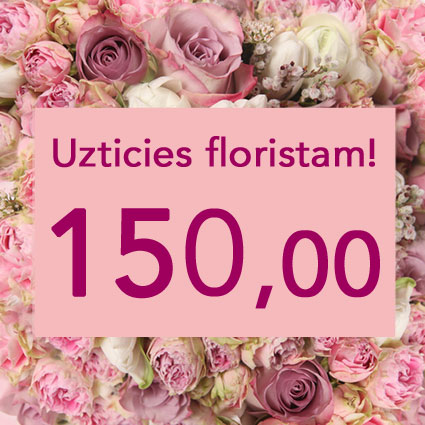 Ziedi Rīga. Uzticies floristam! Izveidosim skaistu pušķi rozā toņos izvēlētās summas ietvaros. Pārsteigums un prieks